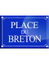 Place du Breton - 20x13,2 cm - Sticker/autocollant