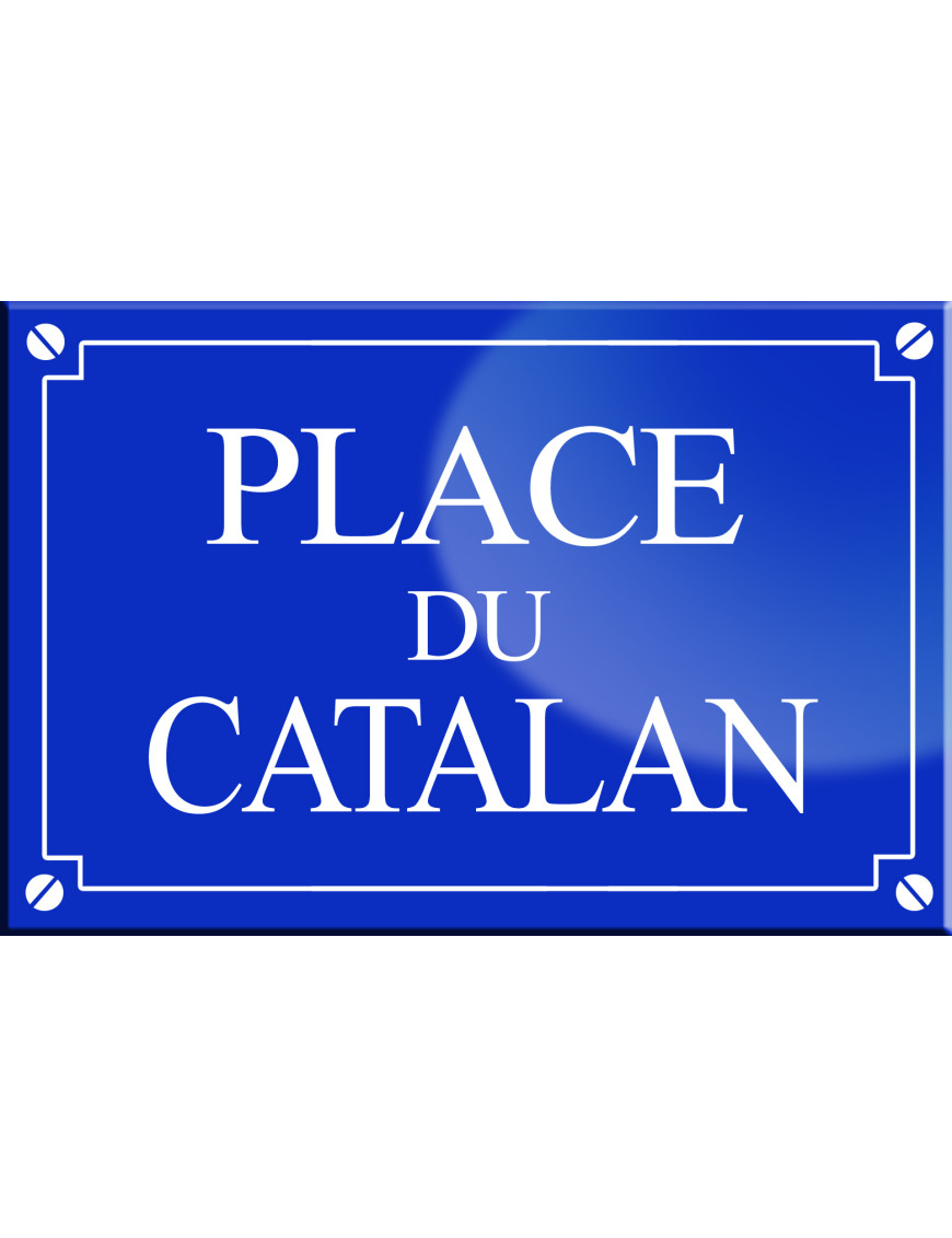 Place du Catalan - 20x13,2 cm - Sticker/autocollant