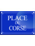 Place du Corse - 20x13,2 cm - Sticker/autocollant