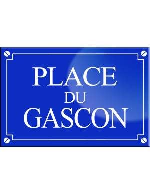 Place du Gascon - 20x13,2 cm - Sticker/autocollant
