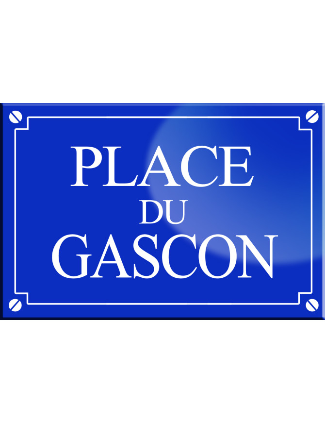 Place du Gascon - 20x13,2 cm - Sticker/autocollant