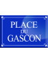 Place du Gascon - 20x13,2 cm - Sticker/autocollant