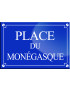 Place du Monégasque - 20x13,2 cm - Sticker/autocollant