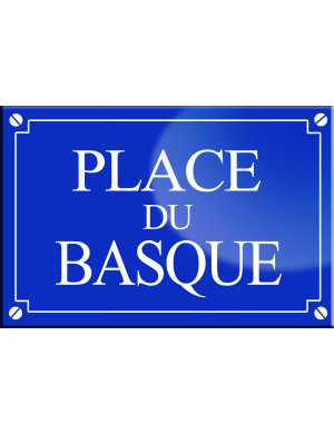 Place du Basque - 20x13,2 cm - Sticker/autocollant