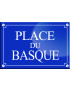 Place du Basque - 20x13,2 cm - Sticker/autocollant