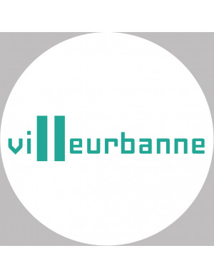 Villeurbanne (20x20cm) - Sticker/autocollant