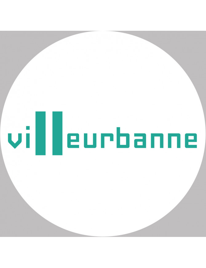Villeurbanne (20x20cm) - Sticker/autocollant