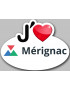 j'aime Mérignac - 15x11cm - Sticker/autocollant