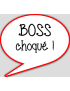 Boss choqué (10x9cm) - sticker/autocollant