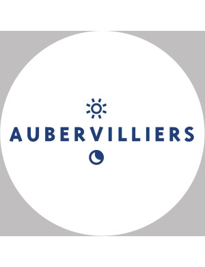 Aubervilliers (5x5cm) - Sticker/autocollant