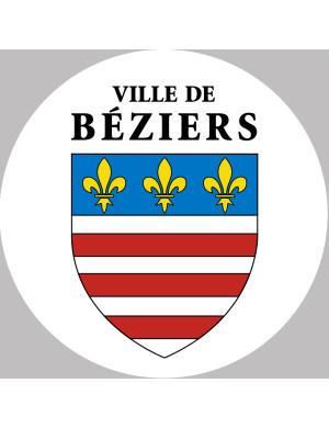 Béziers (15x15cm) - Sticker/autocollant