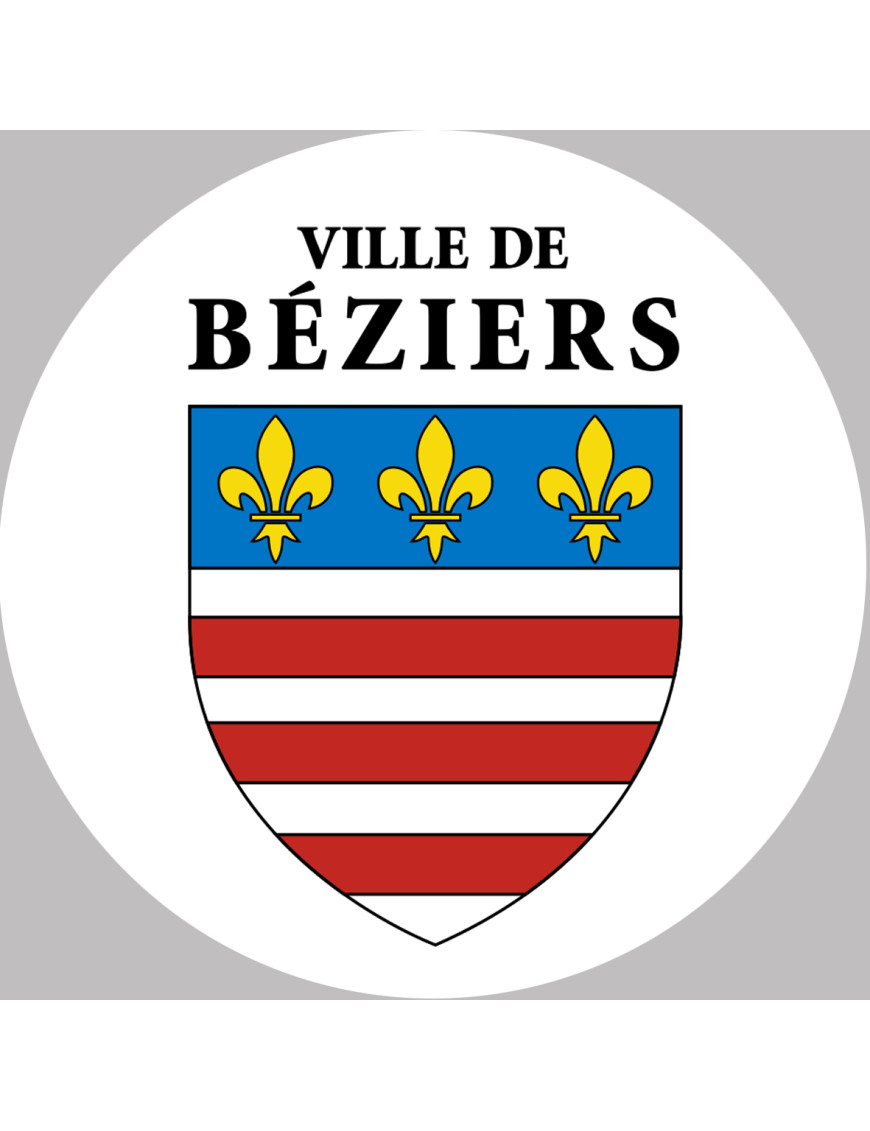 Béziers (15x15cm) - Sticker/autocollant