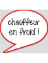 Chauffeur en froid (10x9cm) - sticker/autocollant
