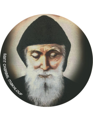 Saint Charbel Makhlouf (5x5cm) - Sticker/autocollant
