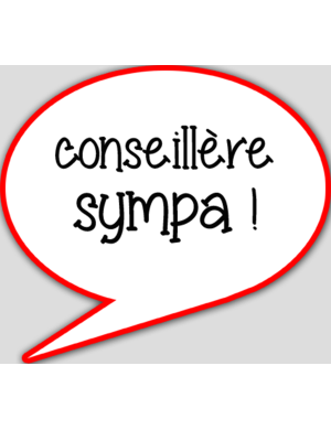 Conseillère sympa (10x9cm) - sticker/autocollant