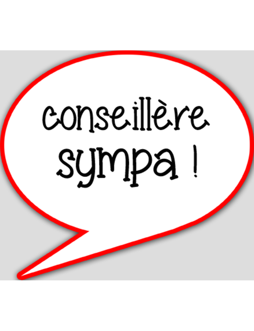 Conseillère sympa (10x9cm) - sticker/autocollant
