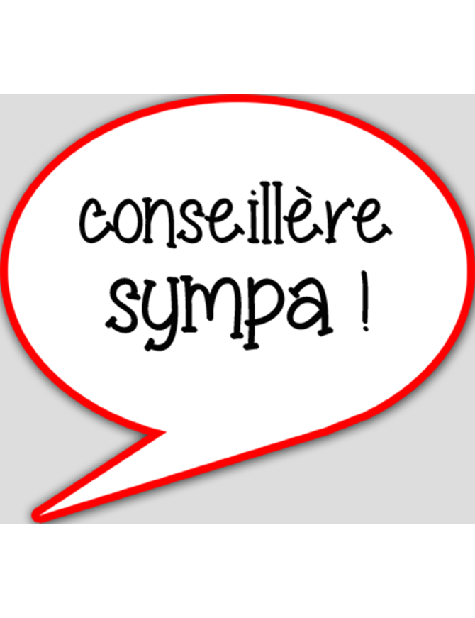Conseillère sympa (10x9cm) - sticker/autocollant