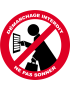 Démarchage interdit ne pas sonner - 15cm - Sticker/autocollant