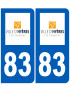immatriculation Hyères 83 - Sticker/autocollant