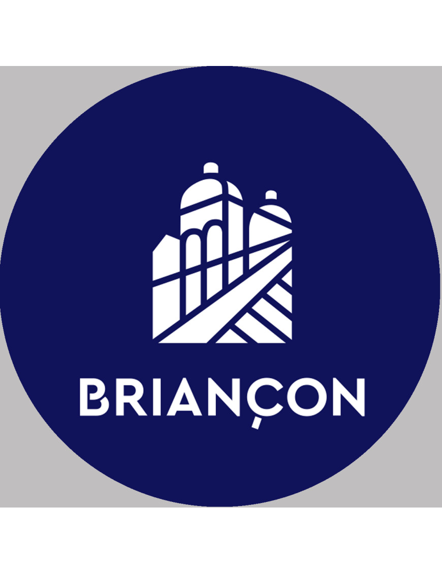 Briançon (15x15cm) - Sticker/autocollant