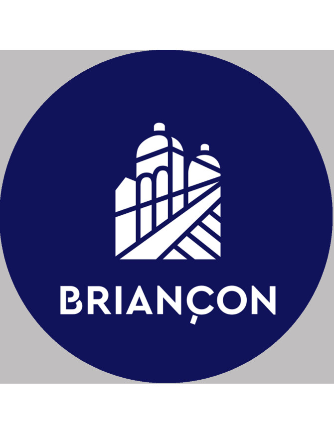 Briançon (15x15cm) - Sticker/autocollant