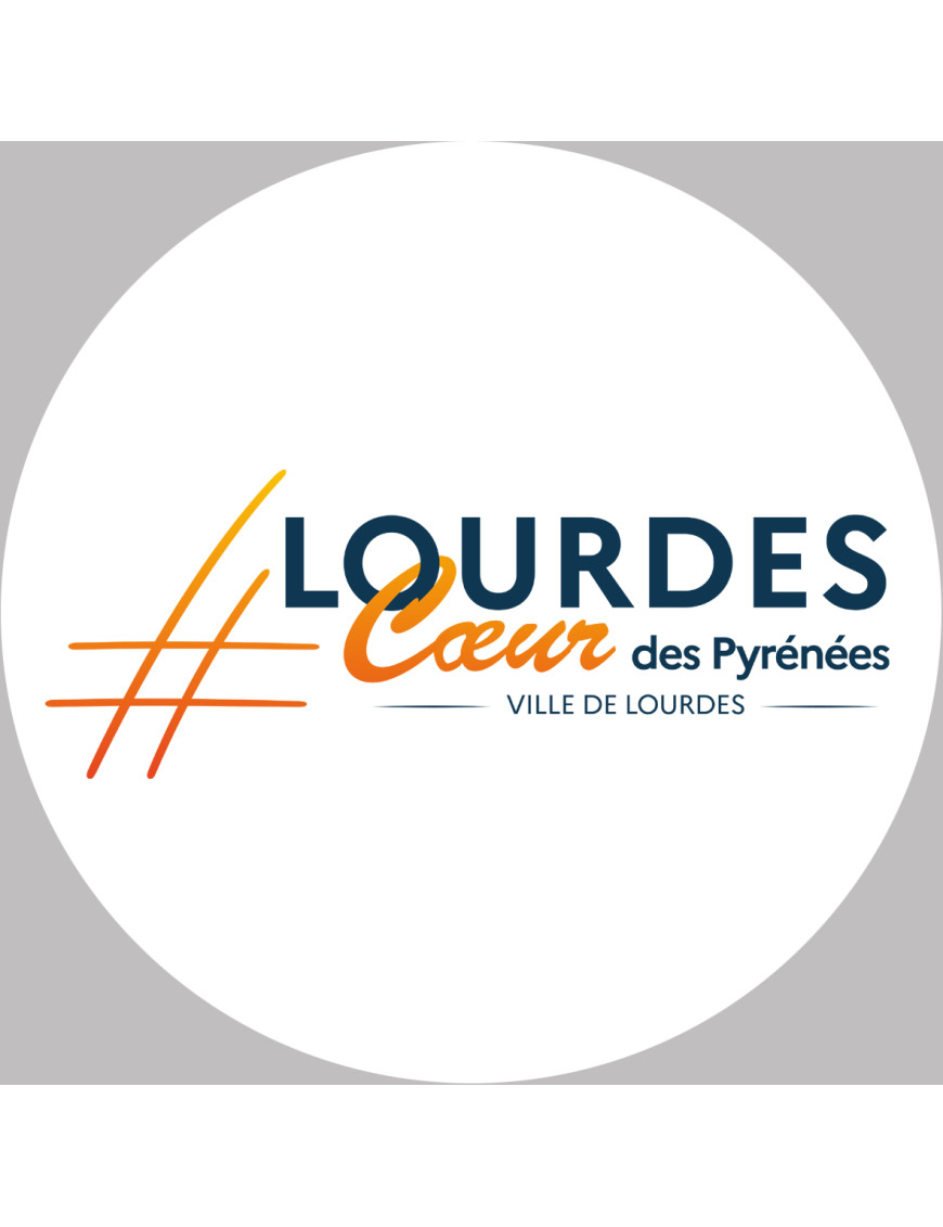 Lourdes (15x15cm) - Sticker/autocollant