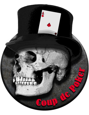 Coup de Poker (20x16.5cm) - Sticker/autocollant