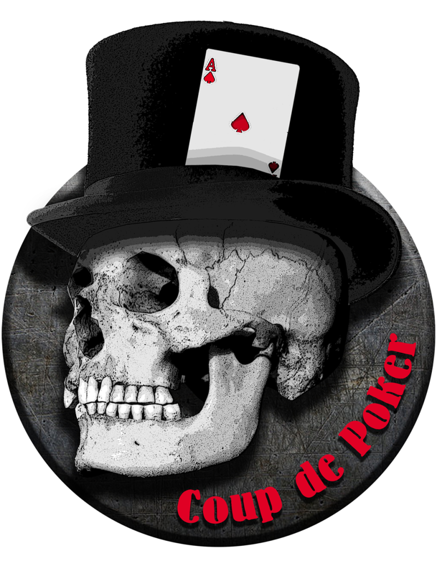 Coup de Poker (20x16.5cm) - Sticker/autocollant