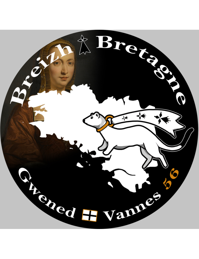 Gwened Vannes - 10x10cm - Sticker/autocollant