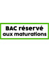 Bac réservé aux maturations - 10x3.5cm - Sticker/autocollant