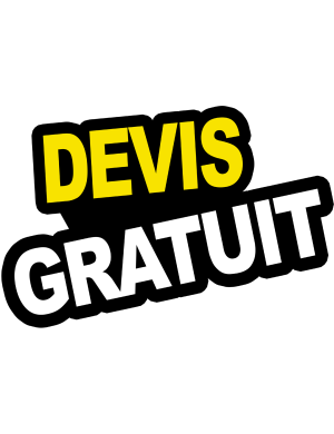 Devis gratuit - 10x6.5cm - Sticker/autocollant