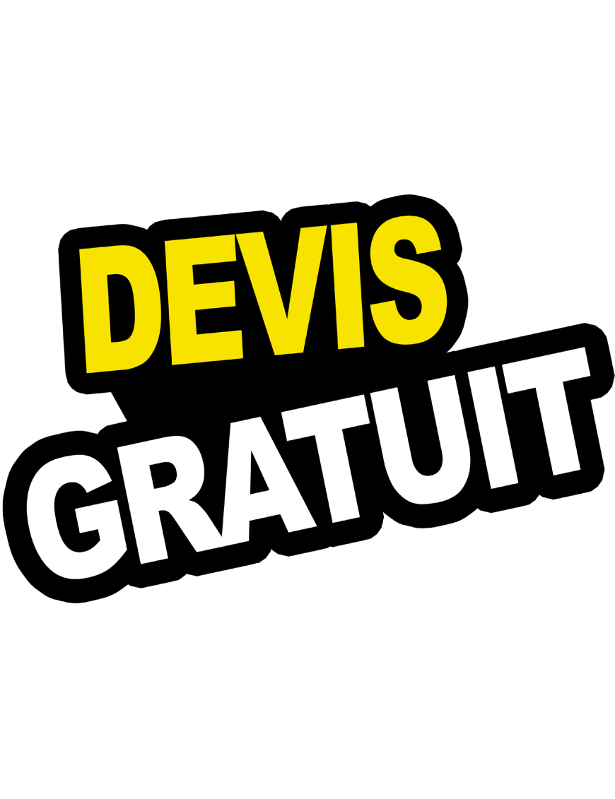 Devis gratuit - 10x6.5cm - Sticker/autocollant