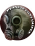 planéte contaminée - 20cm - Sticker/autocollant