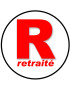 R retraité - 15cm - Sticker/autocollant