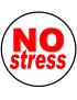 No stress - 15cm - Sticker/autocollant