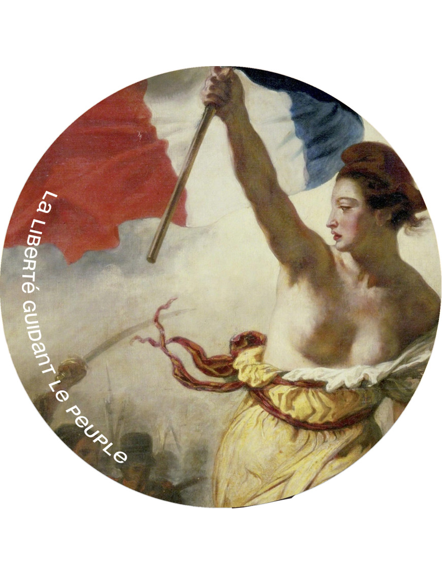 La liberté guidant le peuple (15x15cm) - Sticker/autocollant