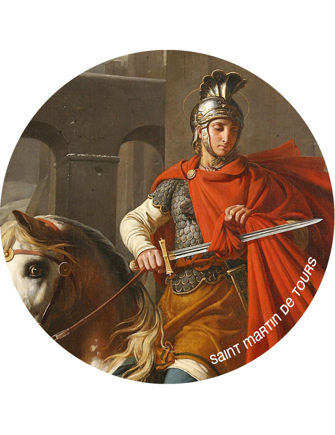Saint Martin de Tours (10x10cm) - Sticker/autocollant