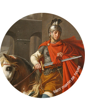 Saint Martin de Tours (20x20cm) - Sticker/autocollant