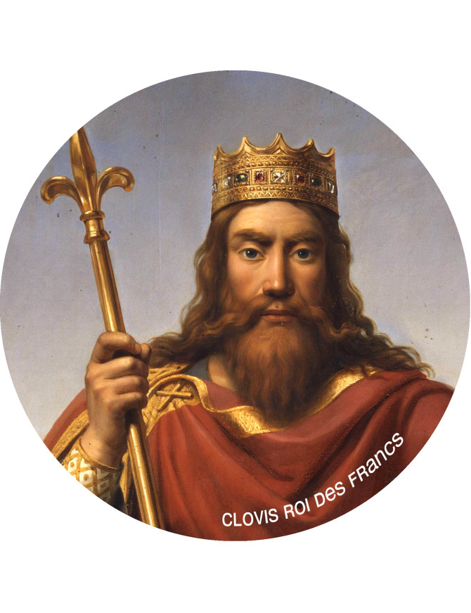 Clovis (20x20cm) - Sticker/autocollant