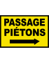 Passage piétons flèche droite (30x20cm) - Sticker/autocollant