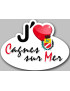 j'aime Cagnes-sur-Mer - 15x11cm - Sticker/autocollant
