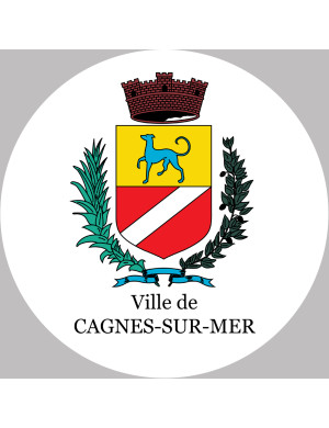 Cagnes-sur-Mer (20x20cm) - Sticker/autocollant