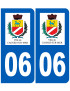 Immatriculation Cagnes-sur-Mer 06 - Sticker/autocollant