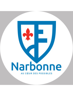 Narbonne (5x5cm) - Sticker/autocollant