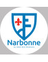 Narbonne (5x5cm) - Sticker/autocollant