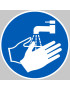 Lavez-vous les mains - 5x5cm - Sticker/autocollant