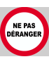 Ne pas déranger - 20x20cm - Sticker/autocollant