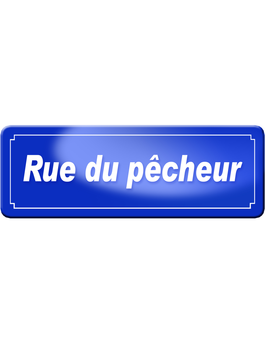 Rue du pêcheur (29,5x10,5cm) - Sticker/autocollant