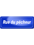 Rue du pêcheur (29,5x10,5cm) - Sticker/autocollant