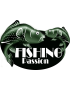 fishing passion (21,5x15,5cm) - Sticker/autocollant